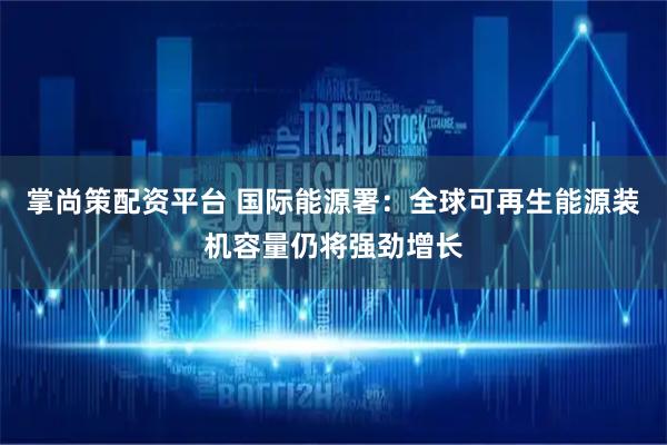 掌尚策配资平台 国际能源署：全球可再生能源装机容量仍将强劲增长